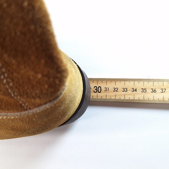 Honchos Vintage Tan Suede Leather Boots Men's Size 8.5 Soft Boots Oil Resistant - Picture 12 of 13
